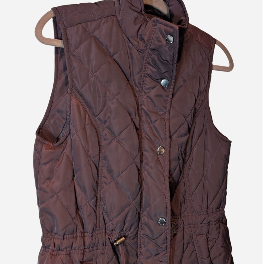 Pre-owned Women's Quilted Purple Vest - Picture 3 of 11